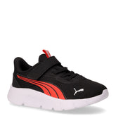 Flexfocus Modern sneaker in tessuto bambino nero rosso | Boscaini Scarpe