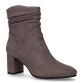 Tronchetto in tessuto con zip grigio | Boscaini Scarpe