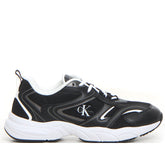 Retro Tennis mesh sneaker black bright white - Mid Season Sale Sneakers Uomo | Boscaini Scarpe