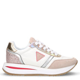 Sneaker in tessuto ed ecopelle bianco multicolor - GUESS DONNA | Boscaini Scarpe