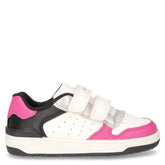 Washiba sneaker da bambina in ecopelle bianco fuxia - Sneakers Bambina | Boscaini Scarpe
