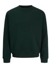 Felpa girocollo in cotone verde scuro | Boscaini Scarpe