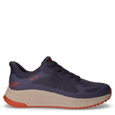 Bobs Squad 4 sneaker in tessuto slip-ins navy arancio | Boscaini Scarpe
