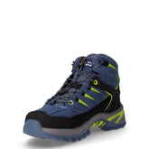 Rigel 2.0 Mid scarpa da trekking in pelle e tessuto bambino blu acido | Boscaini Scarpe