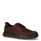 Stringata casual in pelle scamosciata caffè | Boscaini Scarpe