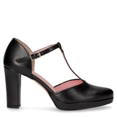 Sandalo con tacco e cinturino in ecopelle nero - DU SIMON | Boscaini Scarpe