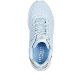 Uno Lite Metallic Mode sneaker bambina light blue silver | Boscaini Scarpe