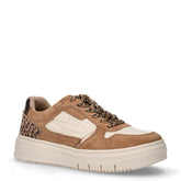 Sneaker in ecopelle leopardato beige marrone - TAMARIS | Boscaini Scarpe