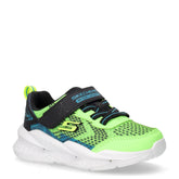 Meteor Light 2.0 sneaker in tessuto ed ecopelle con luci bambino lime nero | Boscaini Scarpe