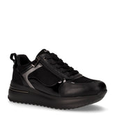 Sneaker in tessuto ed ecopelle con zeppa nero - Sneakers Donna | Boscaini Scarpe