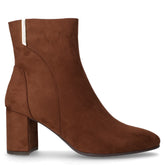 Tronchetto in tessuto con zip cannella | Boscaini Scarpe