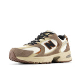 530 sneaker in ecopelle e tessuto dark mushroom | Boscaini Scarpe