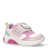 Fadinlight sneaker in ecopelle con luci bambina rosa multicolor | Boscaini Scarpe