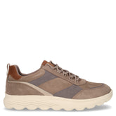 Spherica sneaker in pelle ed ecopelle grigio marrone - GEOX UOMO | Boscaini Scarpe