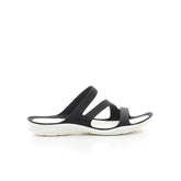 Swiftwater Sandal ciabatta di gomma black white - CROCS | Boscaini Scarpe