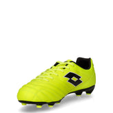 Scarpa da calcio da ragazzo in ecopelle giallo fluo | Boscaini Scarpe