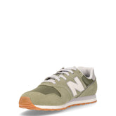 373 sneaker in pelle e tessuto verde | Boscaini Scarpe
