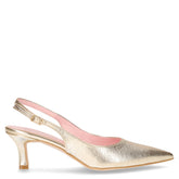 Décolleté slingback a punta in ecopelle platino - DU SIMON | Boscaini Scarpe