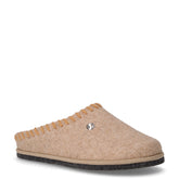 Klos ciabatta in tessuto beige marrone | Boscaini Scarpe