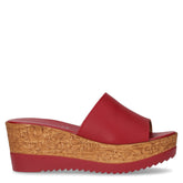 Ciabatta con zeppa rosso - Mid Season Ciabatte Donna | Boscaini Scarpe