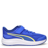 Skyrocket sneaker in tessuto ed ecopelle bambino blu royal bianco | Boscaini Scarpe