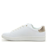 Low cut lace up sneaker bianco oro - SALDI Sneakers Donna | Boscaini Scarpe
