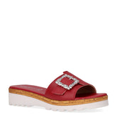 Ciabatta con zeppa rosso - Mid Season Ciabatte Donna | Boscaini Scarpe