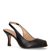 Sandalo in ecopelle con tacco nero - DU SIMON | Boscaini Scarpe