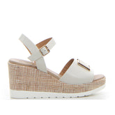 Sandalo con zeppa avorio - REPO DONNA | Boscaini Scarpe