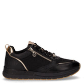 Sneaker in tessuto ed ecopelle nero - TAMARIS | Boscaini Scarpe