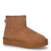 Stivaletto caldo in tessuto con platform cammello - Scarpe Donna | Boscaini Scarpe