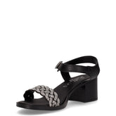 Sandalo con tacco nero | Boscaini Scarpe