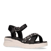 Sandalo con zeppa black - Sandali Con Tacco Donna | Boscaini Scarpe