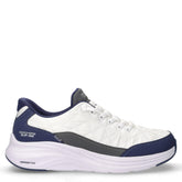 Contour Foam sneaker slip ins in tessuto trapuntato ed ecopelle bianco navy | Boscaini Scarpe