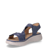 Sandalo sportivo in ecopelle e tessuto navy | Boscaini Scarpe