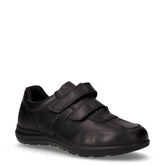 Scarpa comfort in pelle con strappi nero | Boscaini Scarpe