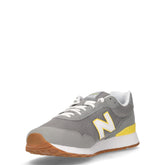 515 sneaker in ecopelle e tessuto grigio giallo | Boscaini Scarpe