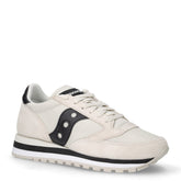 Jazz triple sneaker in pelle e tessuto beige e  nero | Boscaini Scarpe