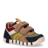 Iupido sneaker da bambino in pelle scamosciata . blu verde - Sneakers Bambino | Boscaini Scarpe