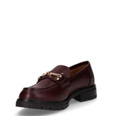 Mocassino in ecopelle con staffa bordeaux | Boscaini Scarpe