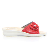 Ciabatta con zeppa rosso - Black Friday Ciabatte Donna | Boscaini Scarpe