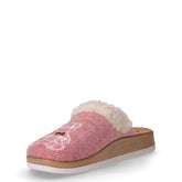Ciabatta in tessuto con orso rosa | Boscaini Scarpe