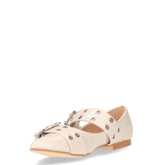 Ballerina a punta con cinturino beige | Boscaini Scarpe