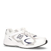 408 sneaker ragazza in ecopelle e tessuto bianco argento - Sneakers Bambina | Boscaini Scarpe