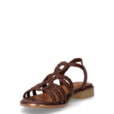 Sandalo basso in ecopelle mocca | Boscaini Scarpe