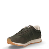 TJM Core Classic Runner sneaker in tessuto ed ecopelle verde militare | Boscaini Scarpe