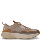 Groove Canvas sneaker in tessuto e pelle beige | Boscaini Scarpe