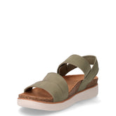 Lifted Comfort sandalo in ecopelle oliva | Boscaini Scarpe