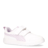 Courtflex V3 Dotty sneaker bambina in ecopelle bianco lilla - Scarpe Bambina | Boscaini Scarpe