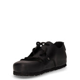 Stringata sportiva in pelle nero | Boscaini Scarpe